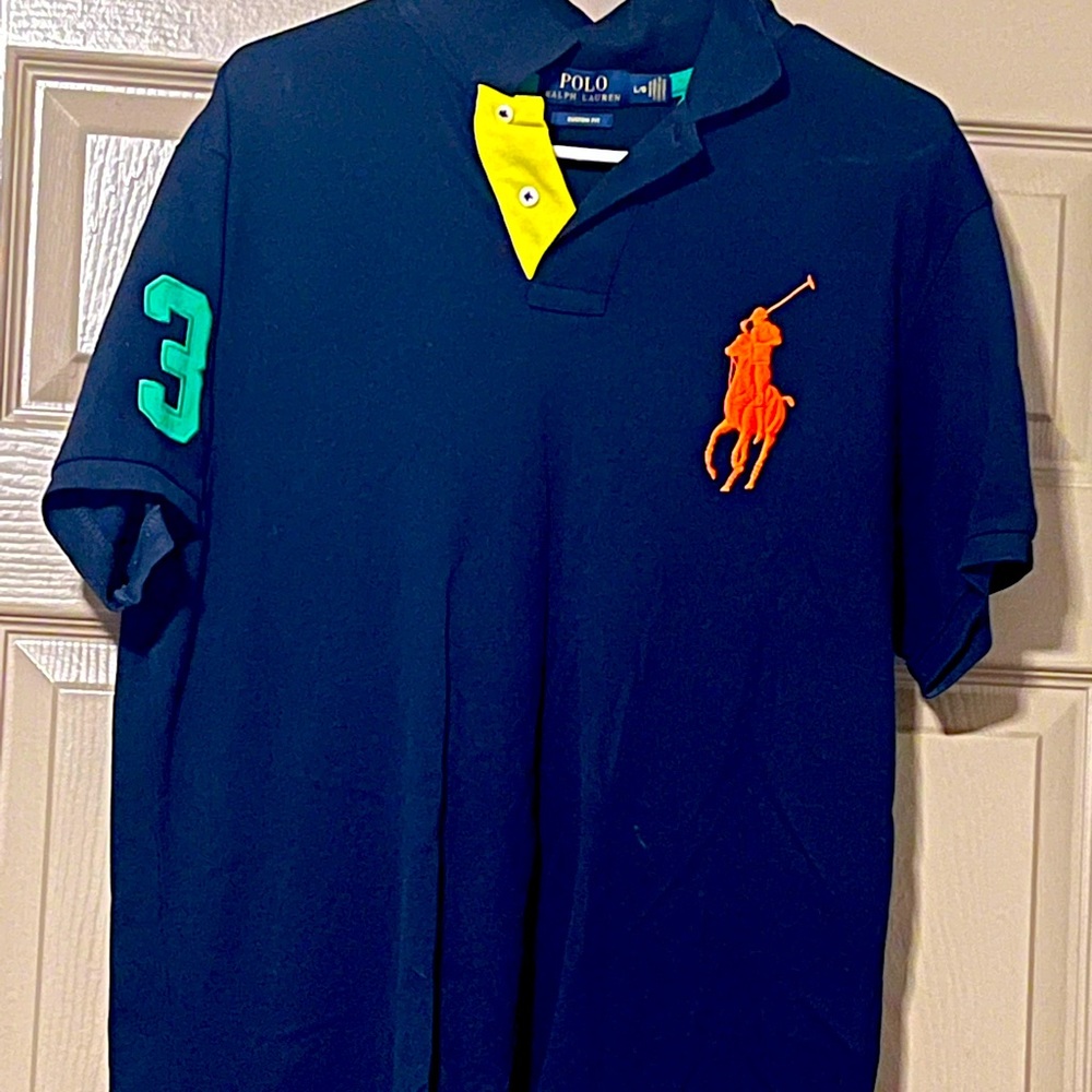 Blue/Orange/Green Ralph Lauren Shirt